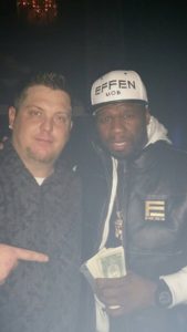 Ritz DJ Jerry Butler with 50 Cent