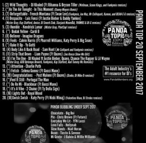 Panda Top 20 September